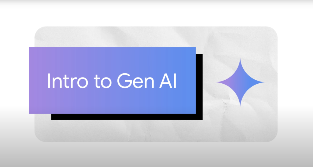 Slide titled “Intro to Gen AI” with gradient design